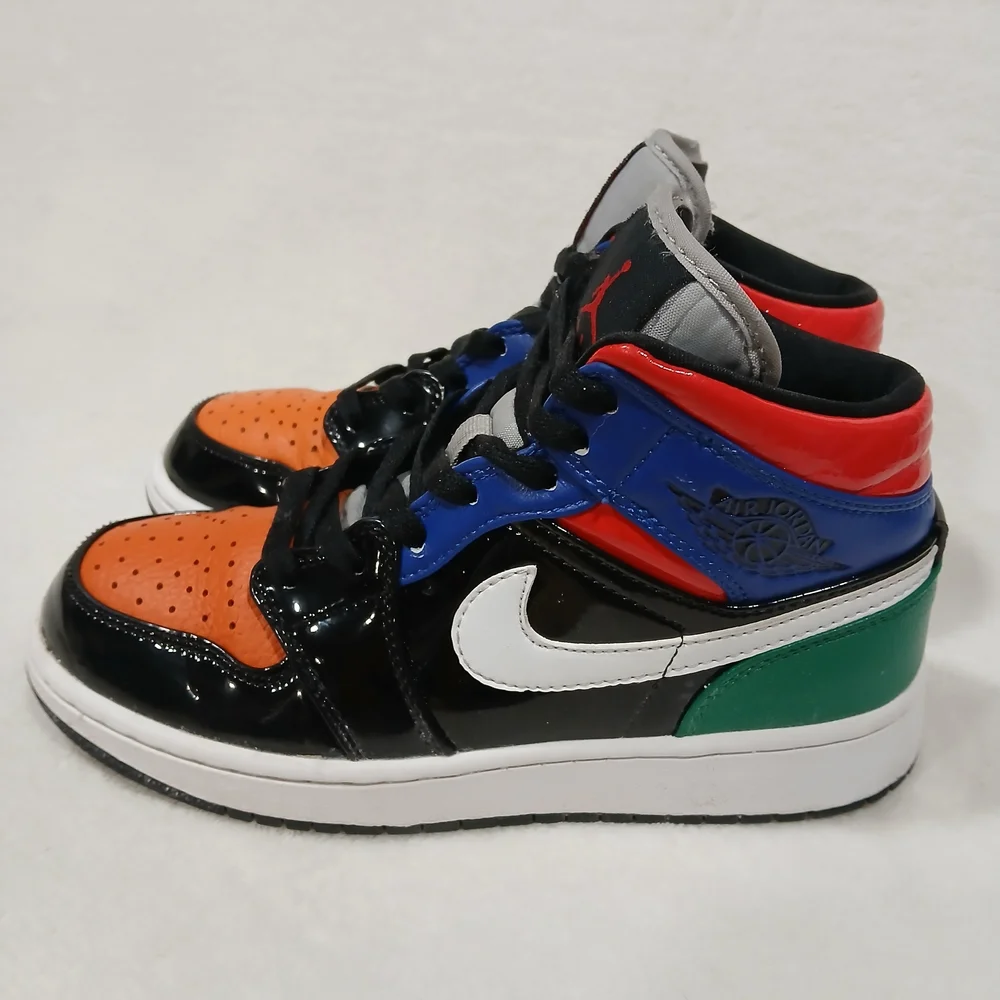 Nike Womens Air Jordan 1 SE CV5276-001 Multi Patent Basketball Sneakers Size 5.5 - Picture 4 of 16